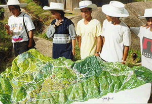 1:5000 scale 3-D model manufactured by Tingguian Indigenous People