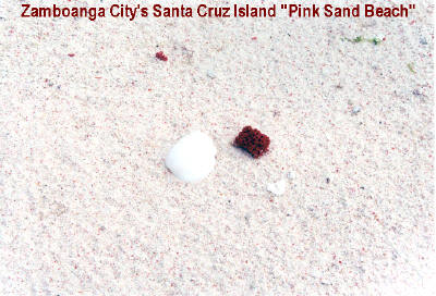 Zamboanga City's Great Santa Cruz Island "Pink Sand Beach."