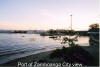 Port of Zamboanga City view, with passenger ferry vessels.