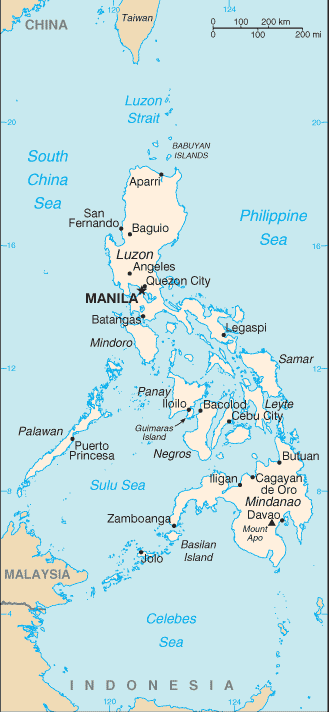 map of the Philippines