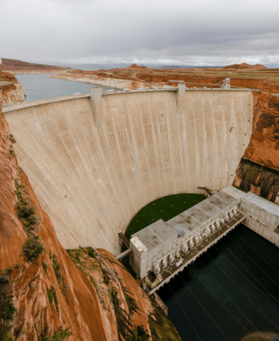 Glen Canyon Dam at Lake Powell
