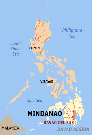 Kapatagan Digos City Davao Del Sur Philippines Philippines   Davao Del Sur Map 