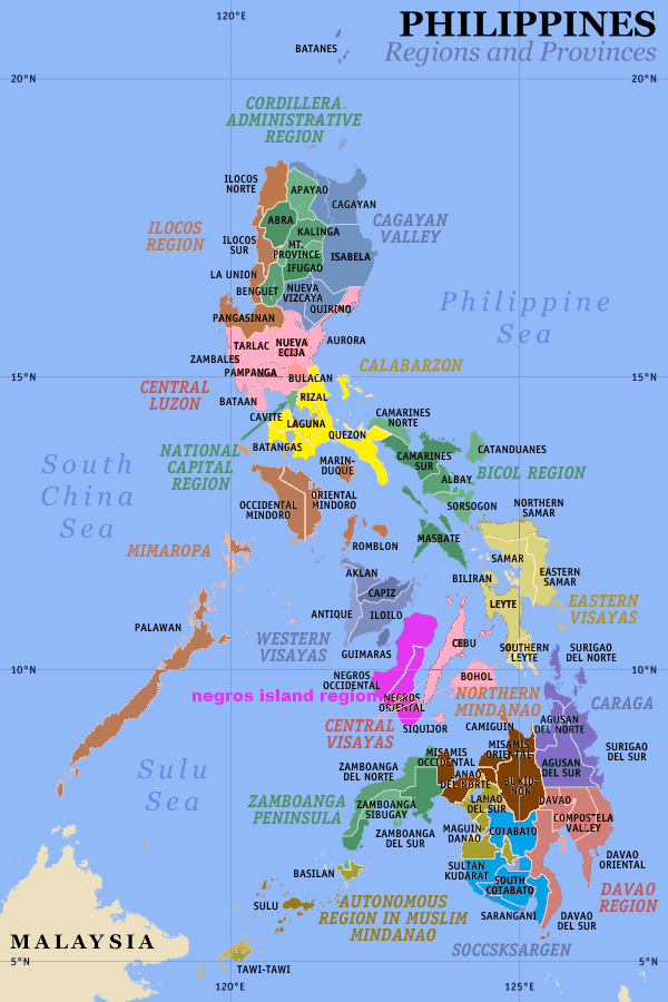 File:Regions provinces philippines 01.png - Philippines