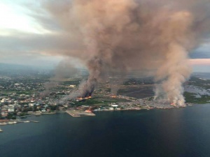 Zamboanga ablaze during war of 090913.jpg