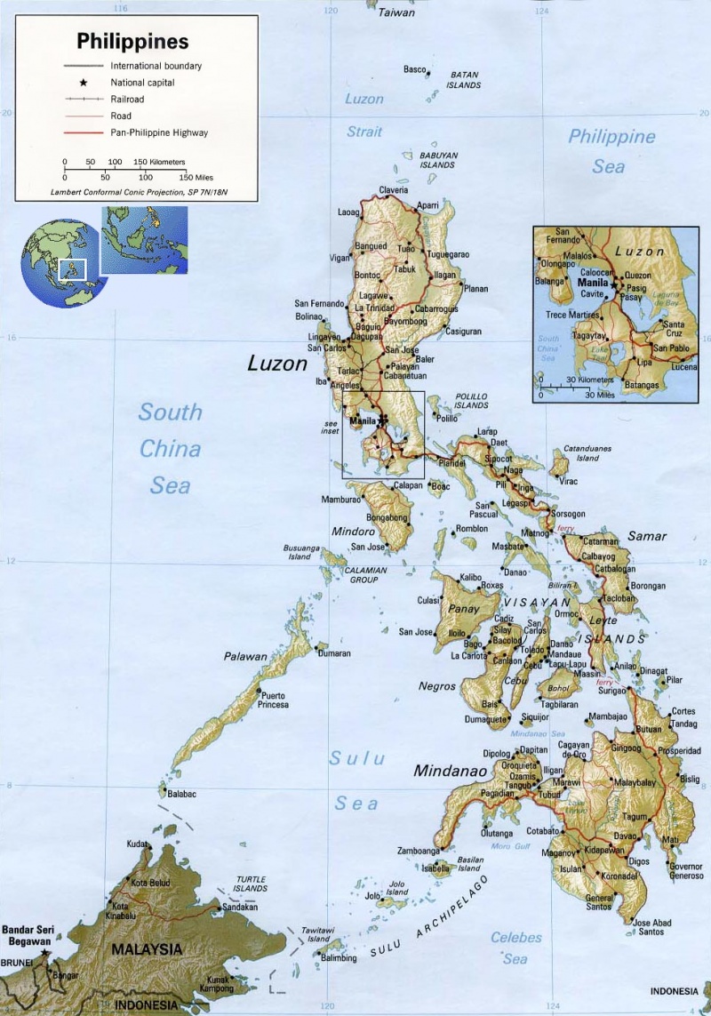 Administrative Map Of The Philippines